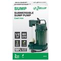 Zoeller 0.5 hp 60 gph Cast Iron Vertical Float Switch AC Bottom Suction Submersible Sump Pump ZO7991